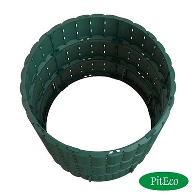 Компостер садовый Piteco K21120, 1000 л зеленый, круглый пластиковый