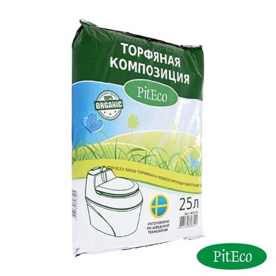 Торфяная смесь Piteco для биотуалетов 20л.