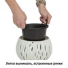 Кашпо для цветов Prosperplast Sandy Bowl 3.9л, белый Артикул: DSK290-S449