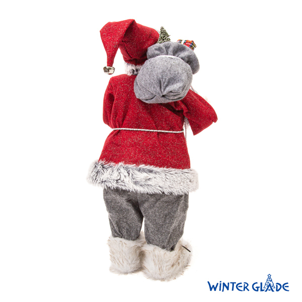 Фигурка Дед Мороз Winter Glade высота 60 см (красный/серый) Артикул: M2124 новогоднее украшение