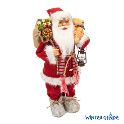 Фигурка Дед Мороз Winter Glade высота 60 см (красный вельвет) Артикул: M22 новогоднее украшение