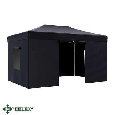 Шатер для дачи Helex 4342 S8.2, 3x4.5м черный